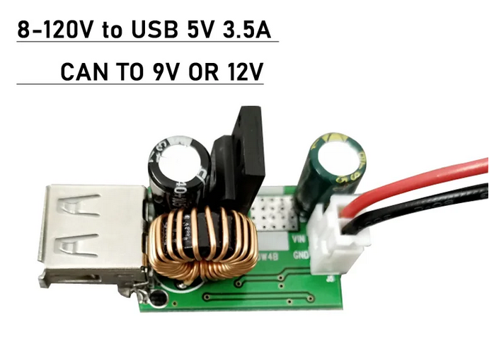 Высоковольтный регулируемый источник питания USB 8-120V до USB 5V /3.5A